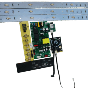 pcba-12-0 12 Color Electric Fireplace With WiFi and Bluetooth Speaker