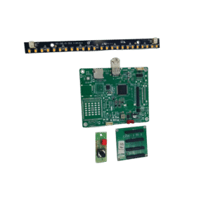 pcba-6-0 3D holographic fireplace PCBA kit customized with LCD 3 screens and remote control