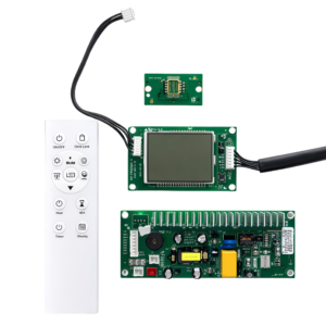 Smart heater PCBA with LCD display and 230V 2000W support for ERP compliance