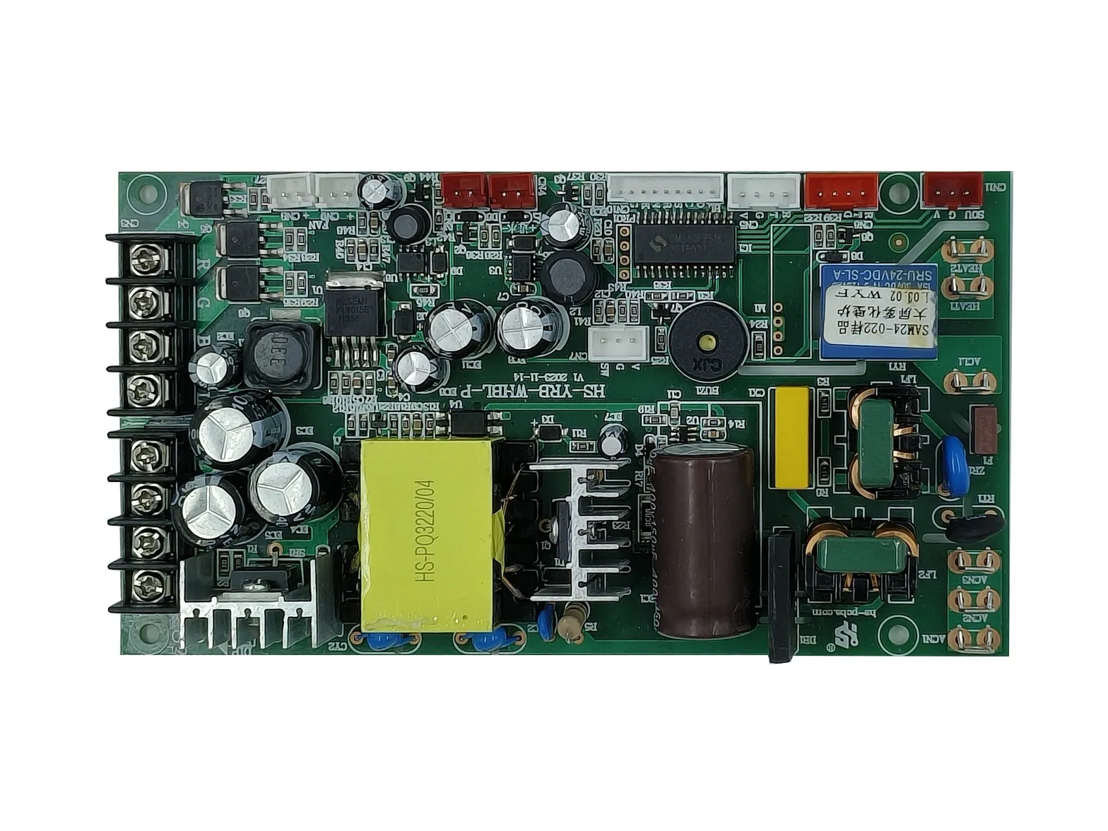 Large-screen mist fireplace PCBA control board with terminal blocks