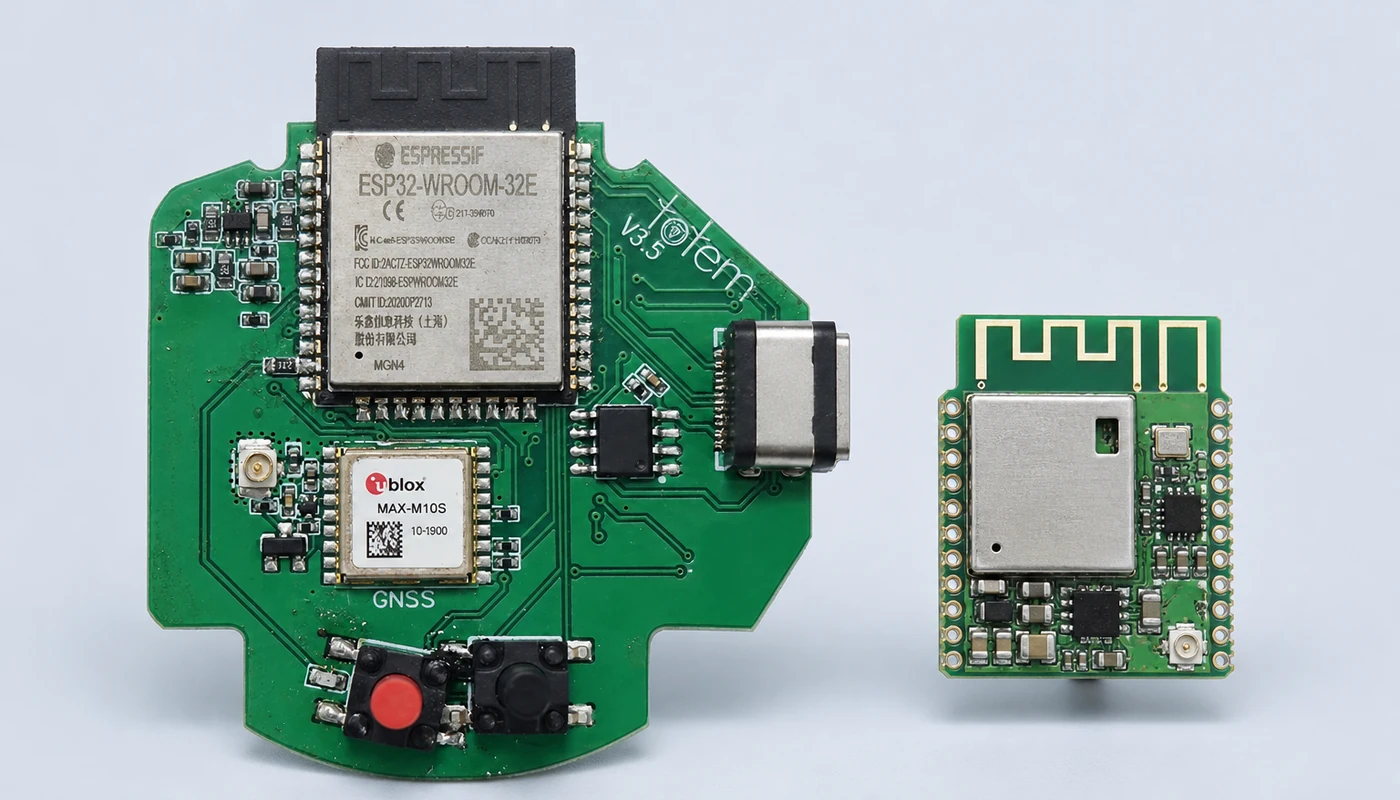 Host MCU wireless control board and radio module for smart compass