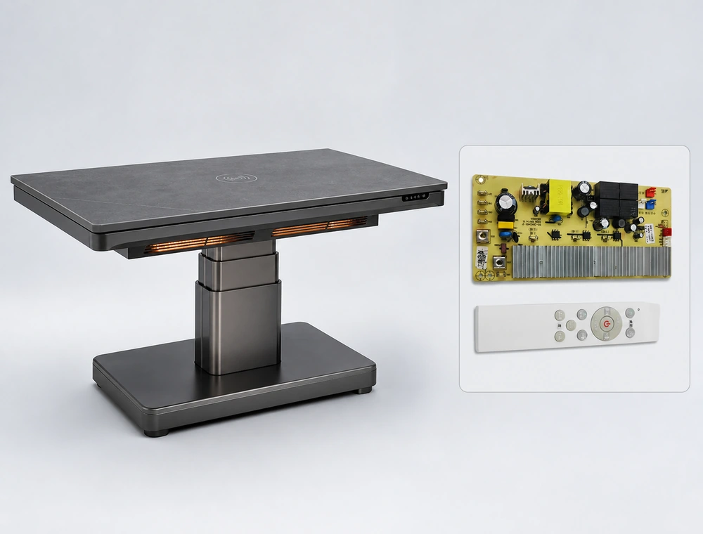 Linear actuator system with motor control PCBA