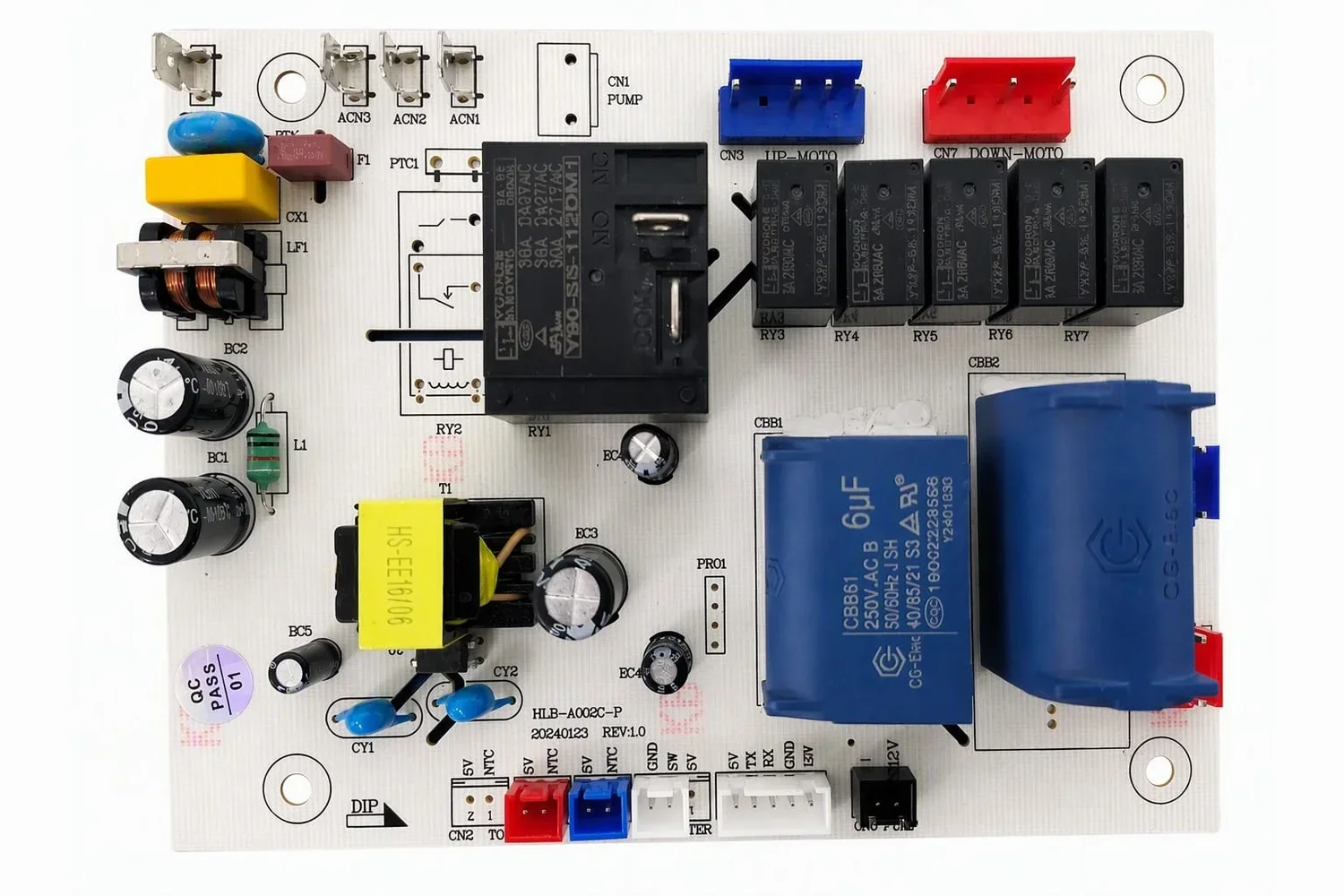 Portable AC control PCBA board for cooling products