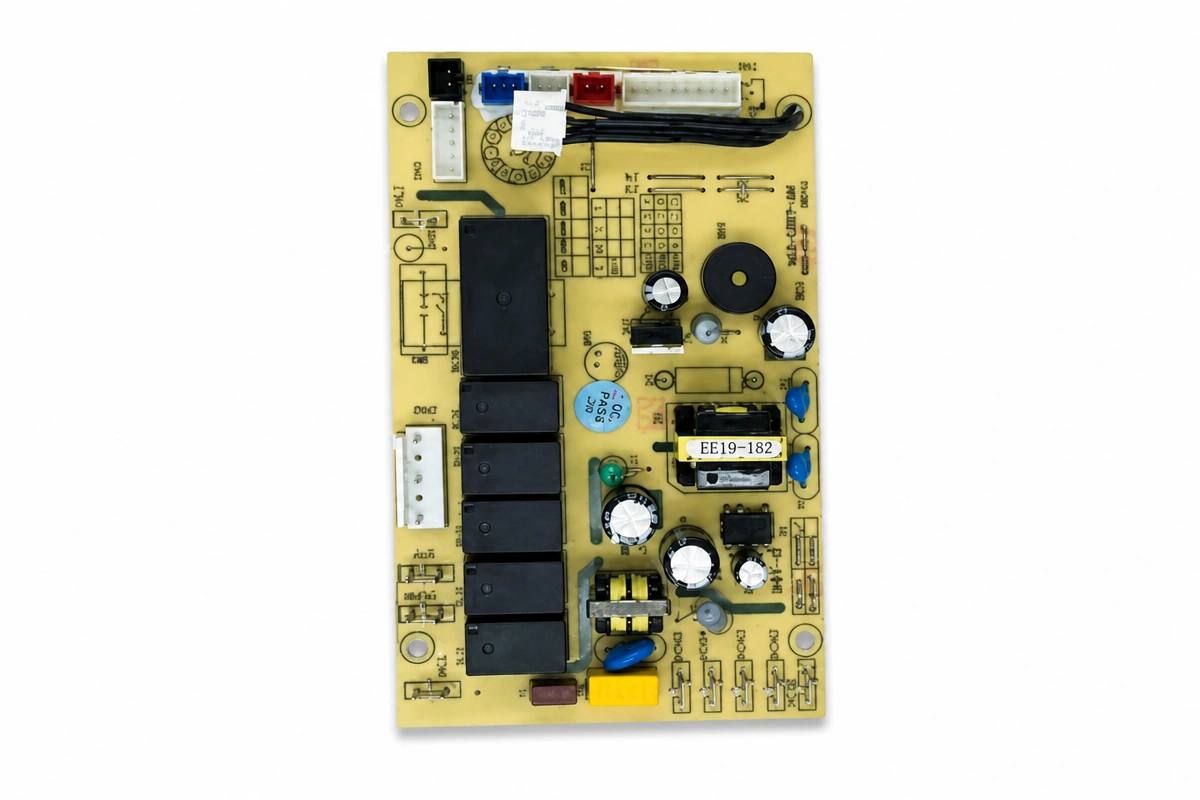 Portable mobile air conditioner main power supply and 5-relay compressor motor driver PCBA board