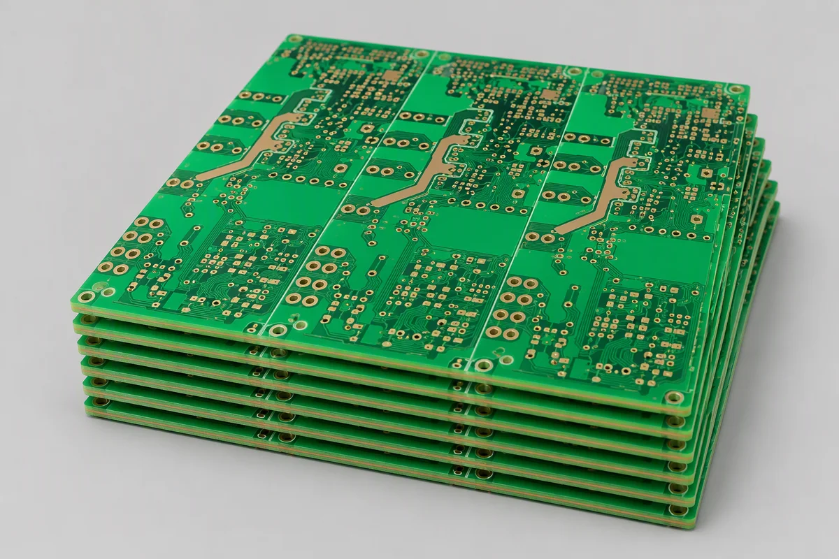 Bare PCB boards prepared by a qualified supply partner for PCBA production