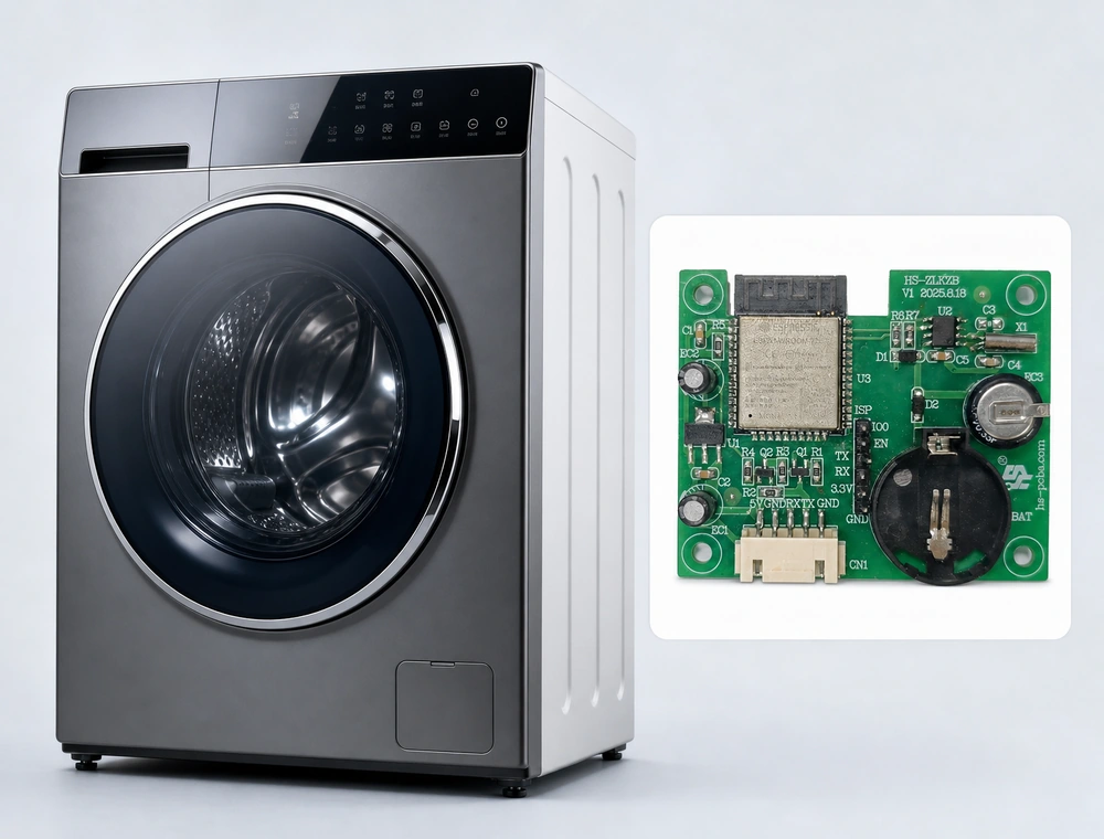 Smart washing machine and ESP32 wireless control board