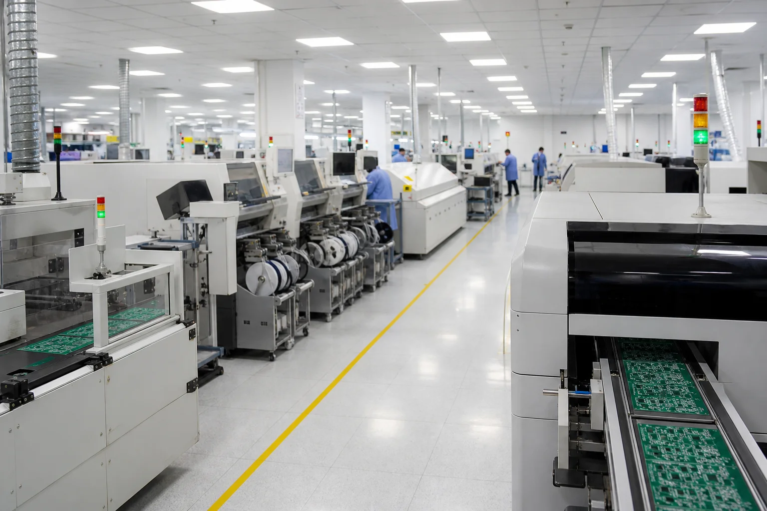HUISHINE SMT manufacturing floor with automated production lines